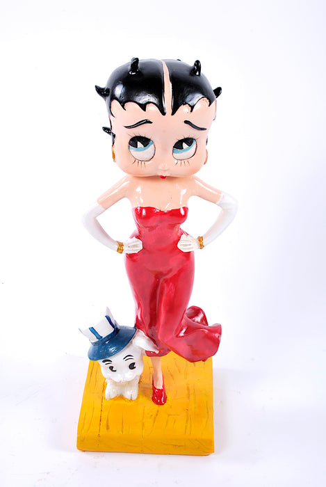 Betty boop vestito rosso con cane