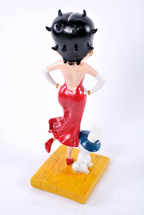 Betty boop vestito rosso con cane