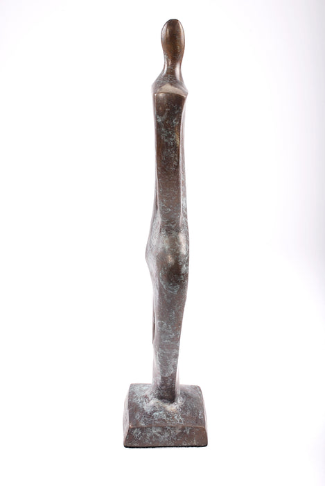 scultura uomo moderno bronzo 'infinito'