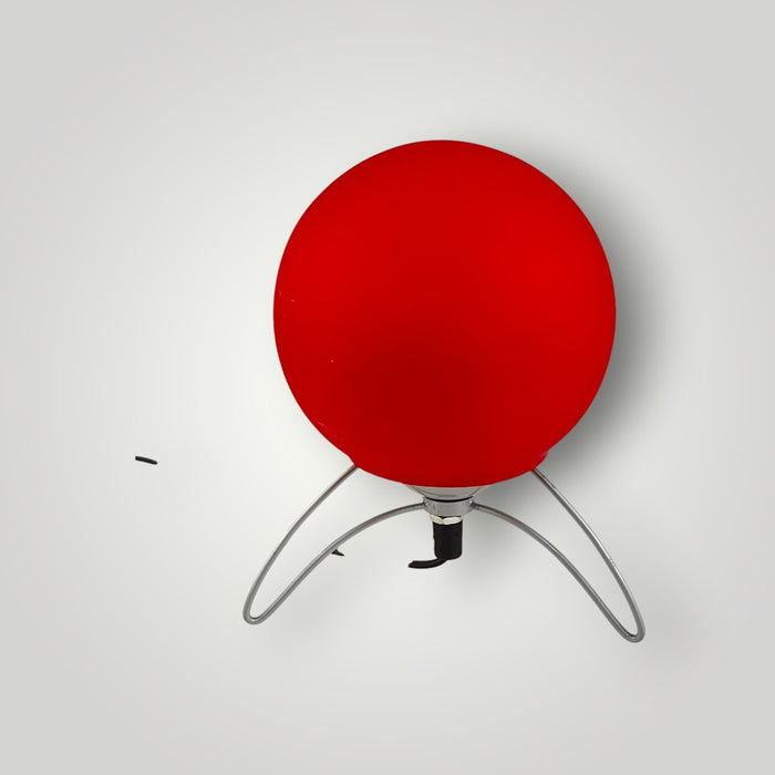 Lampada da Tavolo Sferica Rossa dal Design Moderno