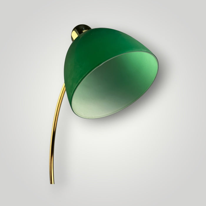 Lampada da Tavolo Design in Metallo con Paralume Verde