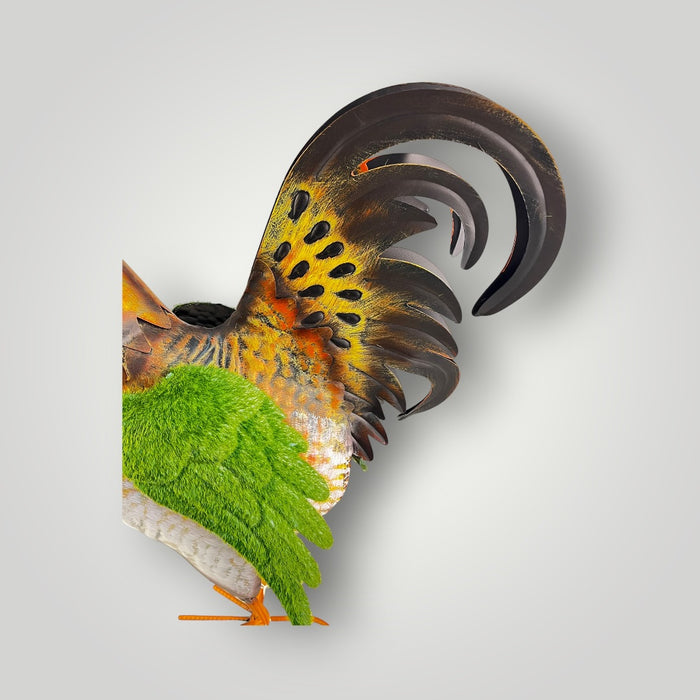 Gallo Decorativo in Metallo