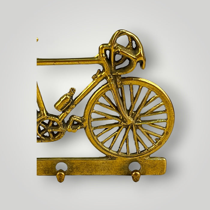 Appendichiavi Vintage in Ottone a forma di Bicicletta