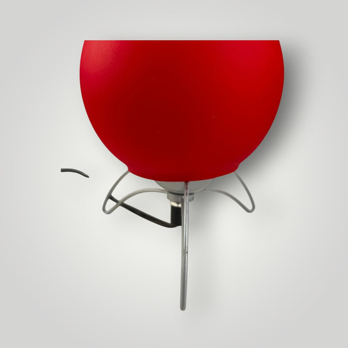 Lampada da Tavolo Sferica Rossa dal Design Moderno