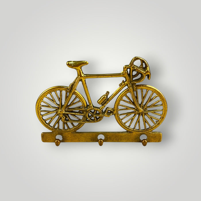 Appendichiavi Vintage in Ottone a forma di Bicicletta