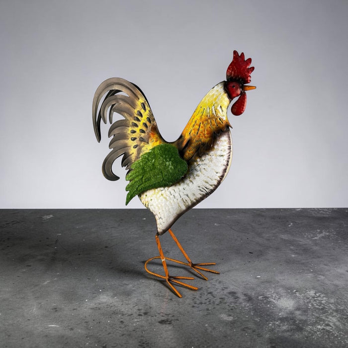 Gallo Decorativo in Metallo