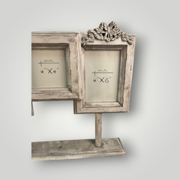 Cornice in legno Shabby chic per 5 fotografie