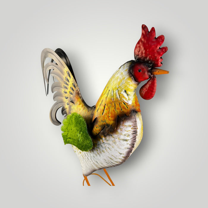 Gallo Decorativo in Metallo