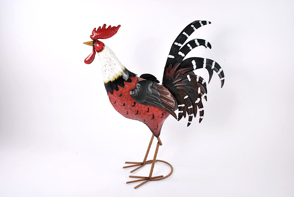 Gallo in ferro colorato