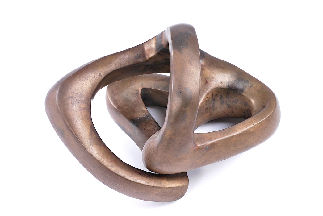 scultura bronzo nodo astratta
