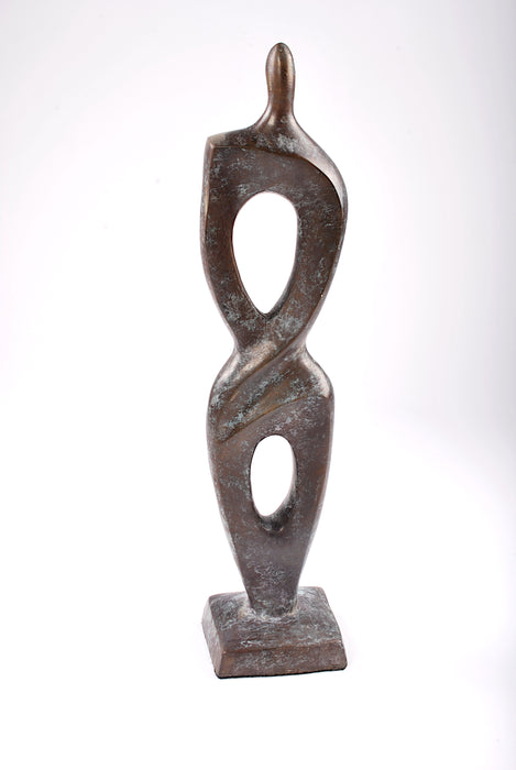 scultura uomo moderno bronzo 'infinito'